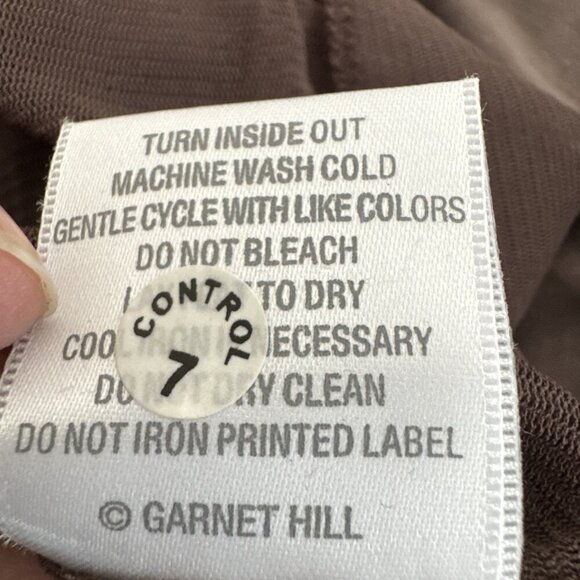 Garnet Hill Women's S Sleeveless Tank Dress Brown Animal Slouchy Pockets EUC - Picture 10 of 12